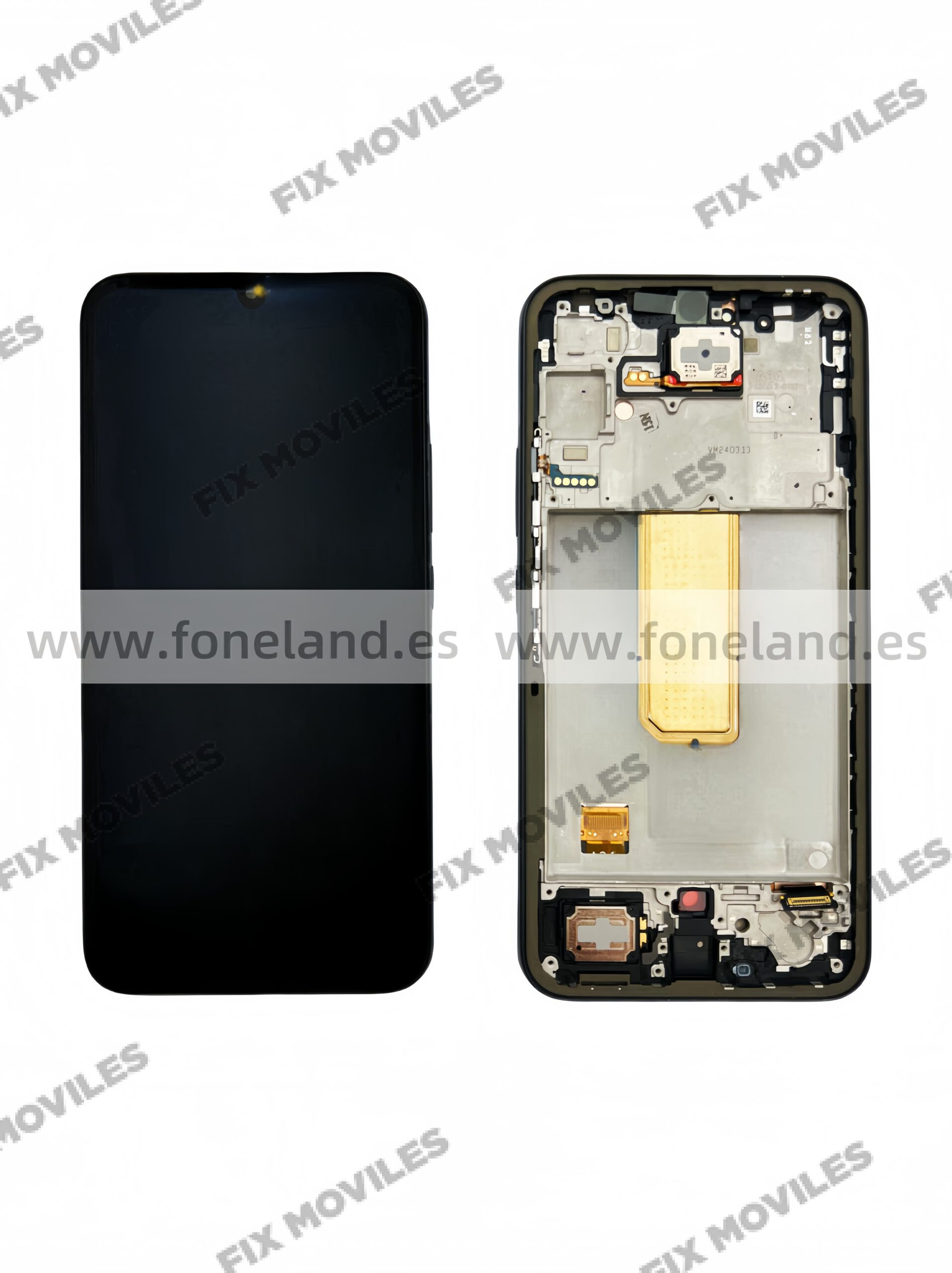 Pantalla Samsung SM-A346 A34 5G 2023 Negro con Marco Completa SERVICE PACK. Pantalla Samsung SM-A346 A34 5G 2023 Negro con Marco Completa SERVICE PACK. - Image 1