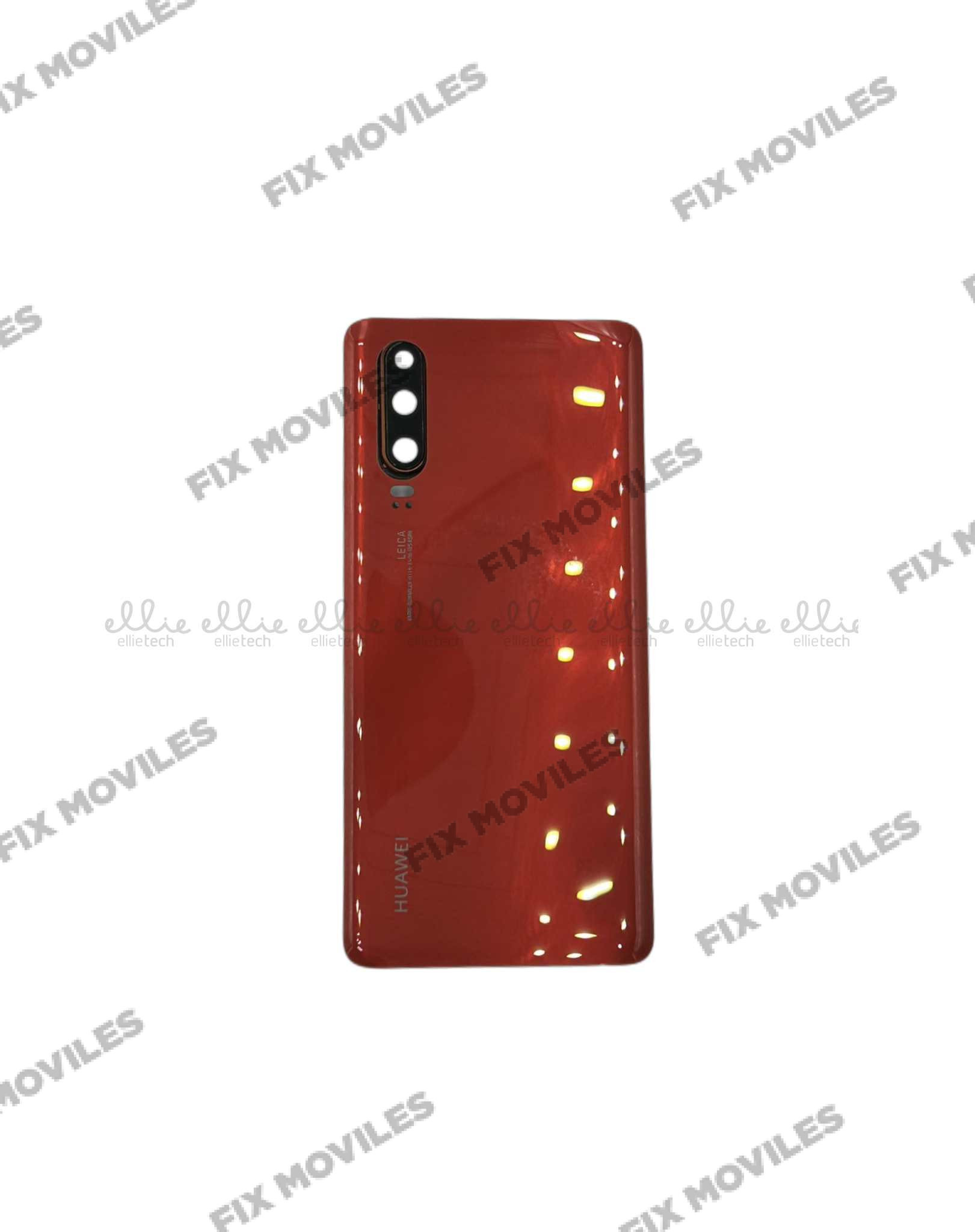 Tapa Trasera Huawei P30 Rojo Con Lente Tapa Trasera Huawei P30 Rojo Con Lente - Image 1