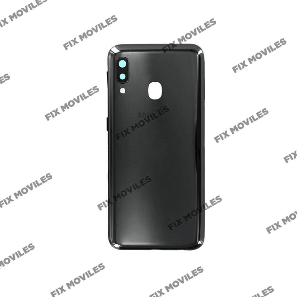 Tapa Trasera Samsung A30 A305F Negra con Lente Tapa Trasera Samsung A30 A305F Negra con Lente - Image 1