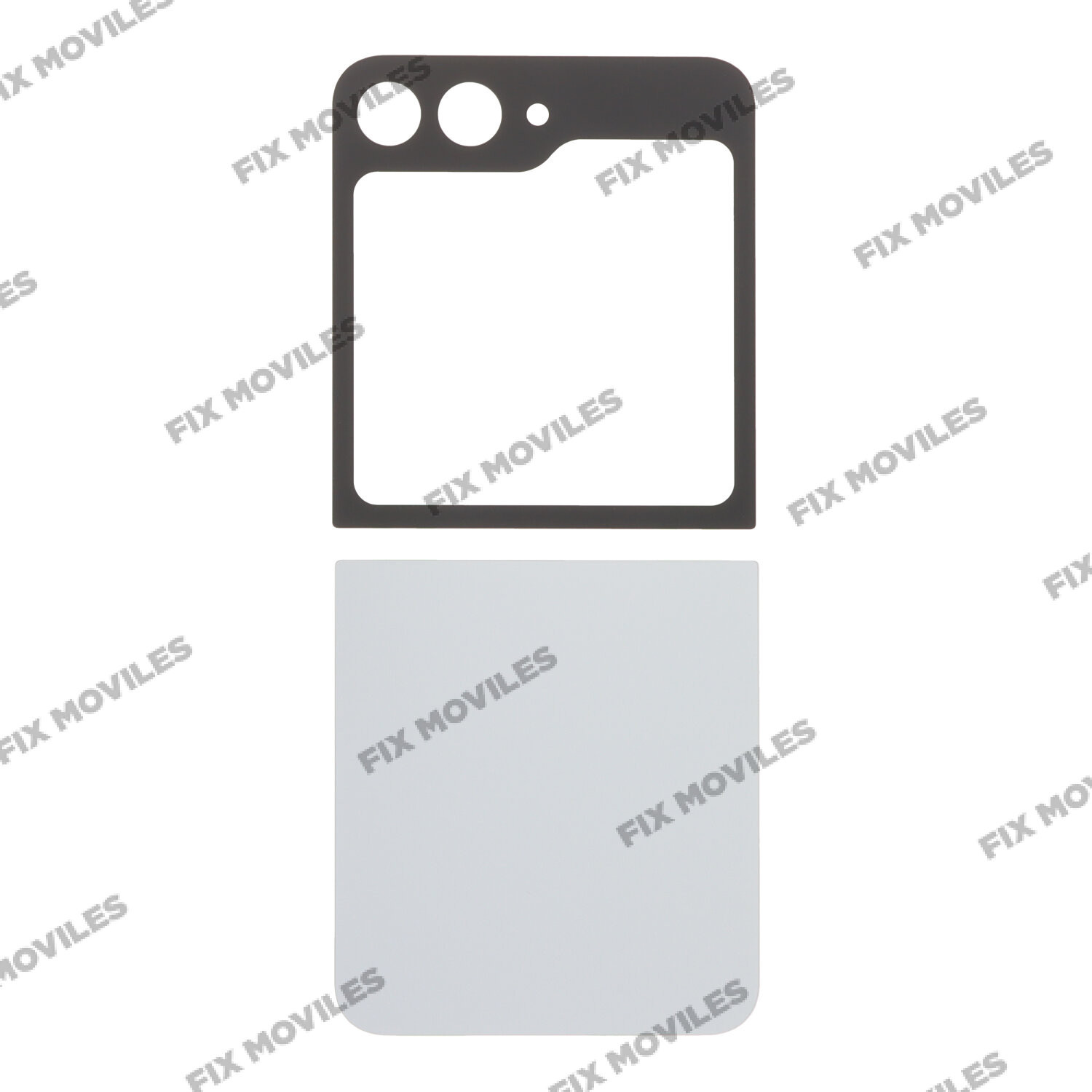 Tapa Trasera Samsung Z Flip 6 F741B Plata con Lente Tapa Trasera Samsung Z Flip 6 F741B Plata con Lente - Image 1