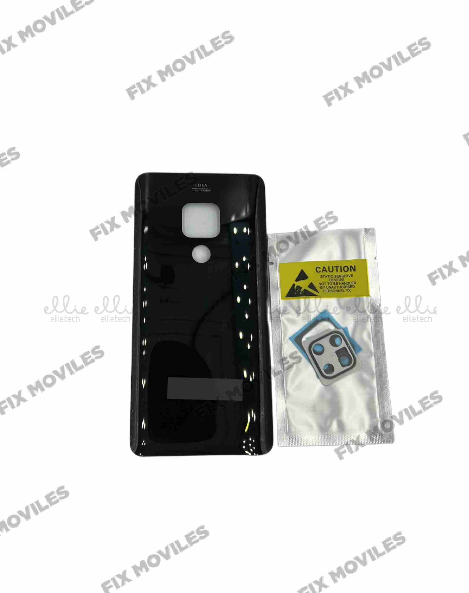 Tapa Trasera con lente de cristal para Huawei Mate 20 Negra Tapa Trasera con lente de cristal para Huawei Mate 20 Negra - Image 1