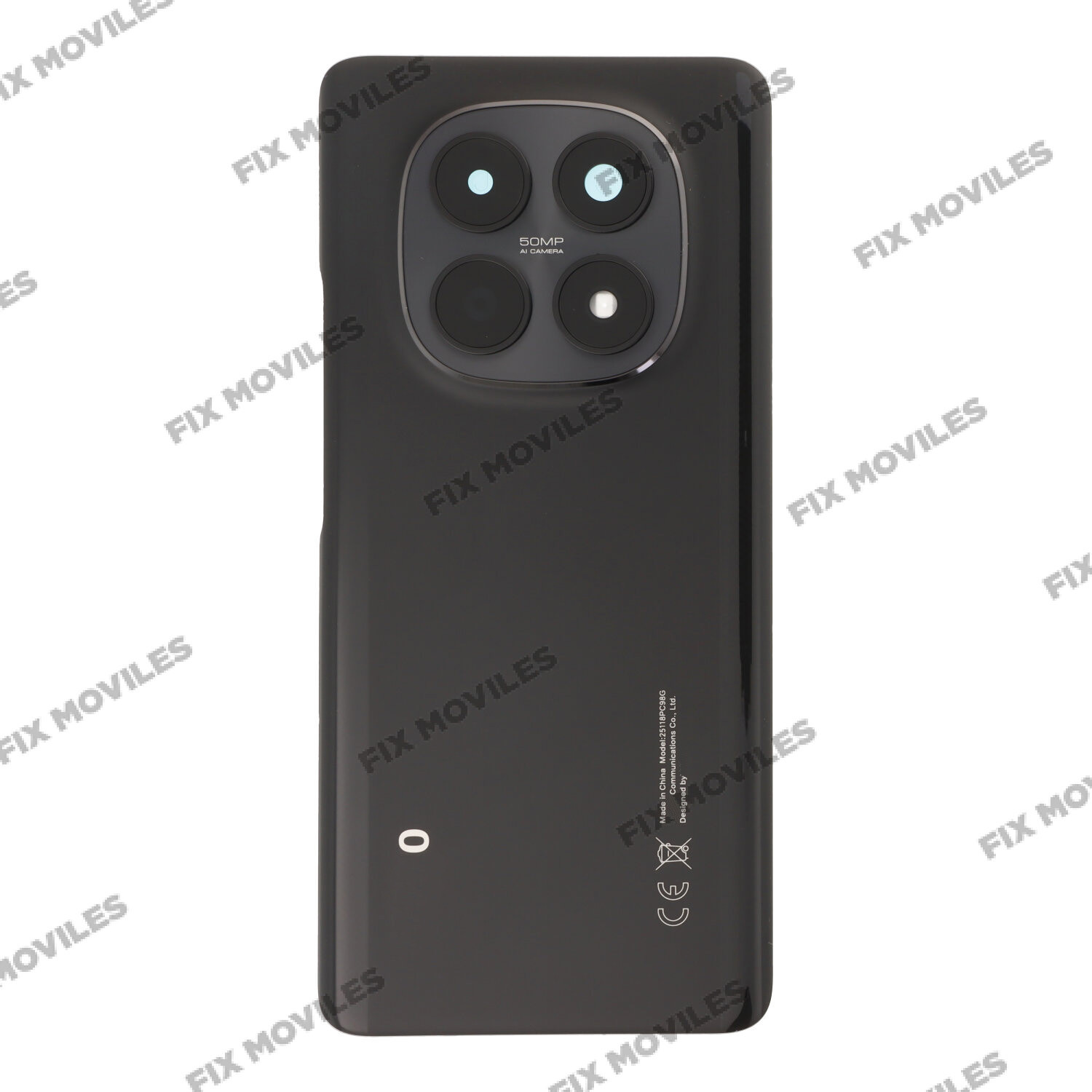 Tapa Trasera para Xiaomi Poco M8 5G Negro con Lente EXCELLENT Tapa Trasera para Xiaomi Poco M8 5G Negro con Lente EXCELLENT - Image 1