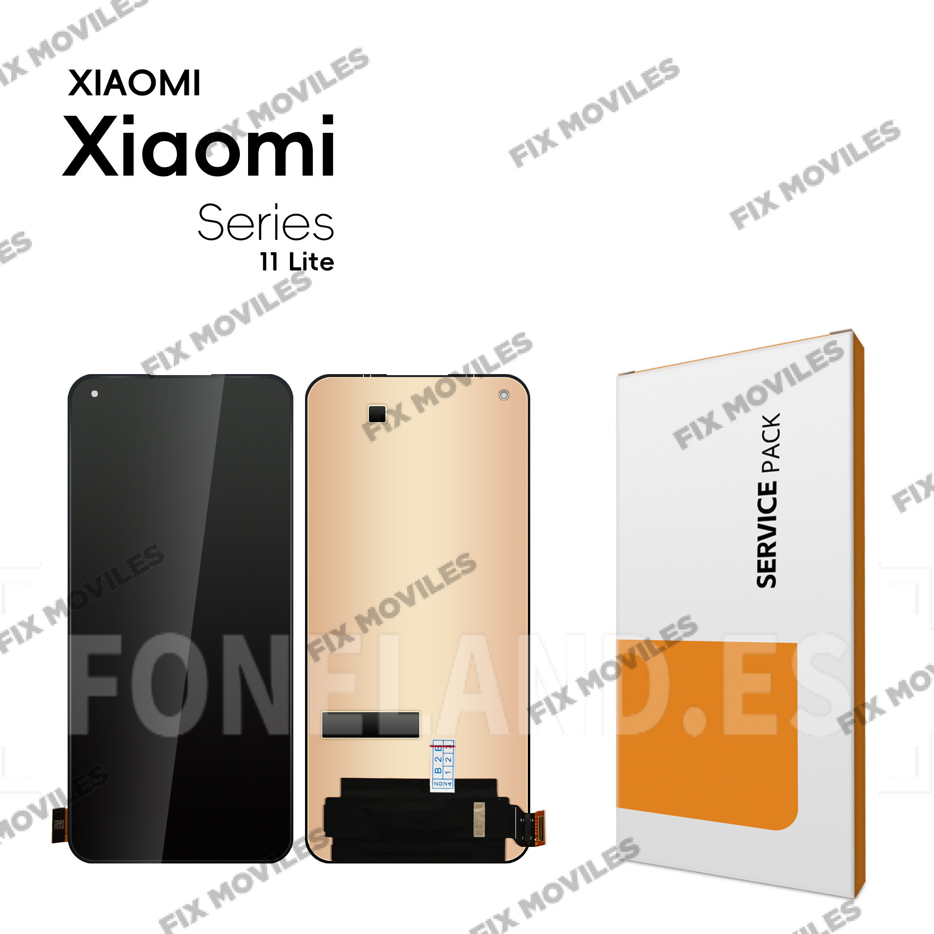 Pantalla Xiaomi Mi 11 Lite 4G / Mi 11 Lite 5G / Mi 11 Lite 5G NE Negra sin Marco Completa Tactil+LCD SERVICE PACK Pantalla Xiaomi Mi 11 Lite 4G / Mi 11 Lite 5G / Mi 11 Lite 5G NE Negra sin Marco Completa Tactil+LCD SERVICE PACK - Image 1