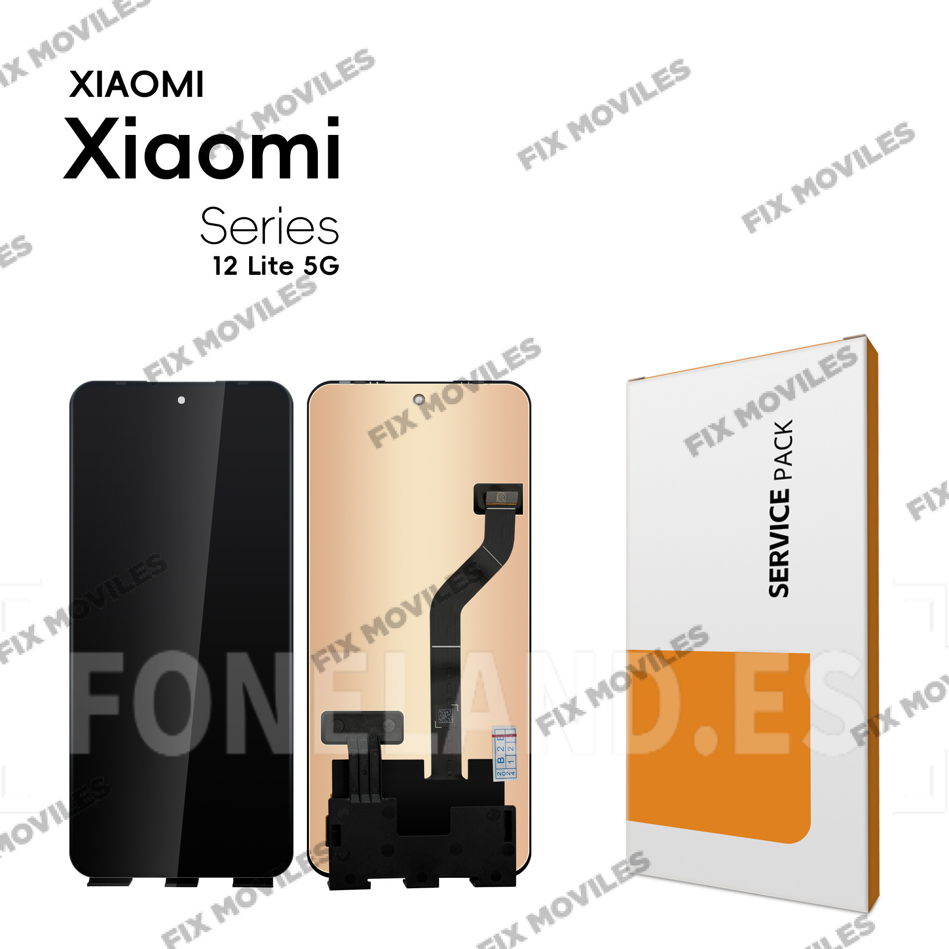 Pantalla Xiaomi Mi 12 Lite Negra sin Marco Completa LCD+Tactil Pantalla Xiaomi Mi 12 Lite Negra sin Marco Completa LCD+Tactil - Image 1