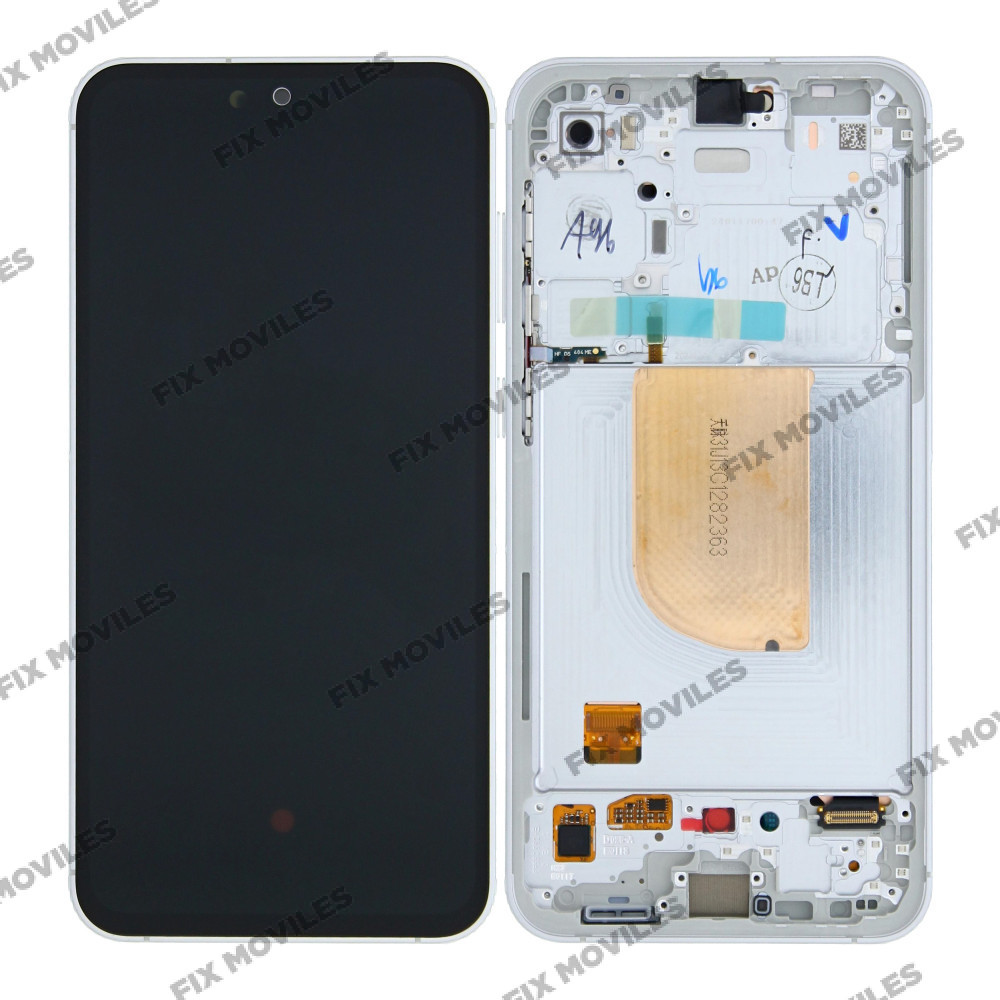 Pantalla Samsung S23 FE S711 Blanco con Marco Original Completa SERVICE PACK Pantalla Samsung S23 FE S711 Blanco con Marco Original Completa SERVICE PACK - Image 1